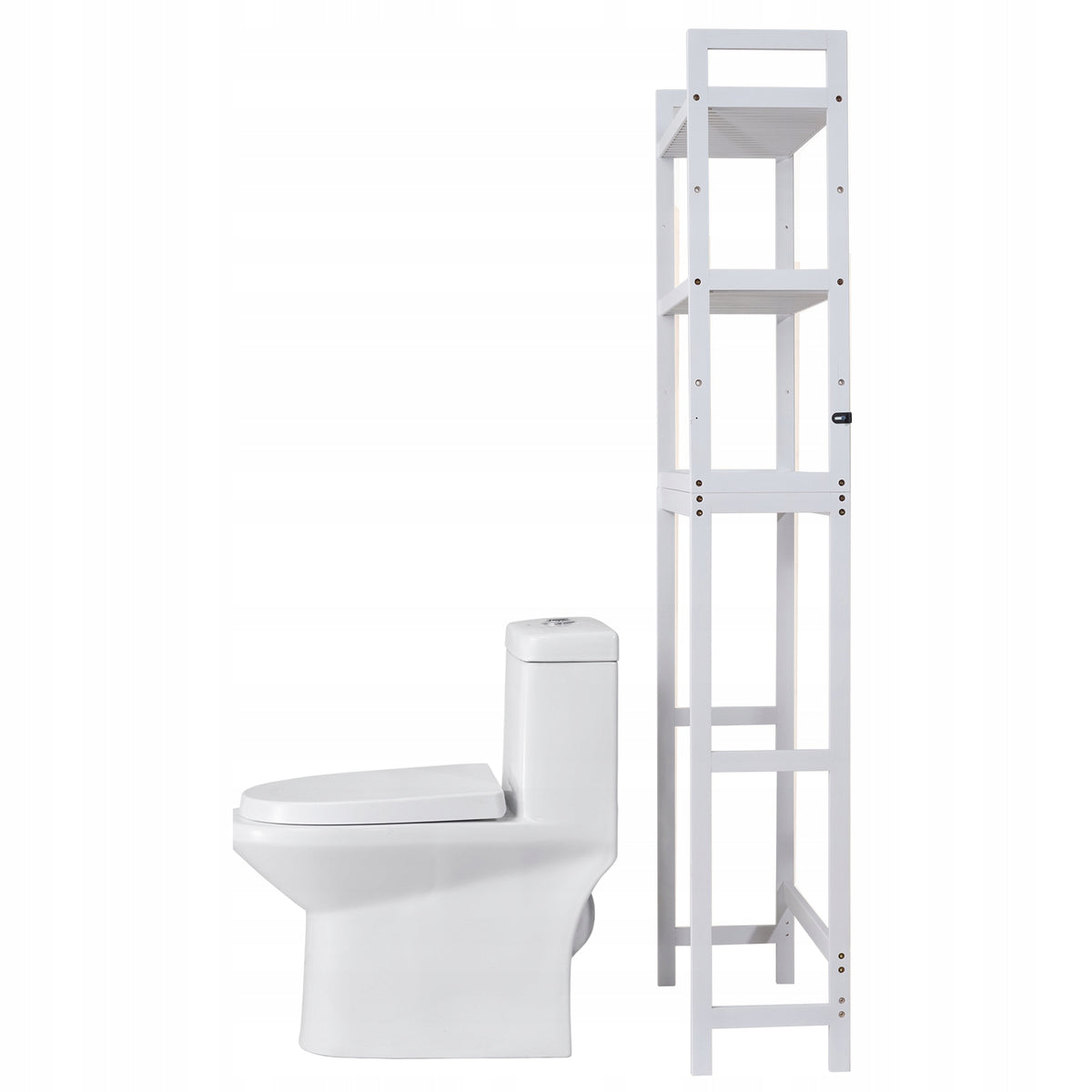 VEVOR BAMBOO 3-TIER OVER-TOILET SHELF ADJUSTABLE