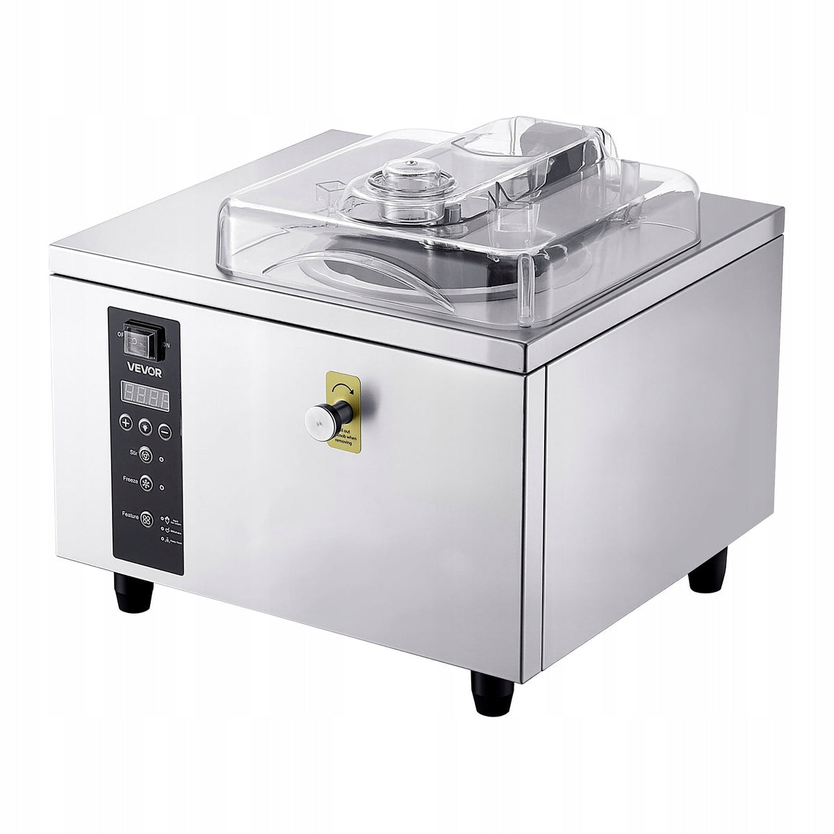 VEVOR PROFESSIONAL ICE CREAM MACHINE 500W 5L H STAINLESS STEEL CYLINDER