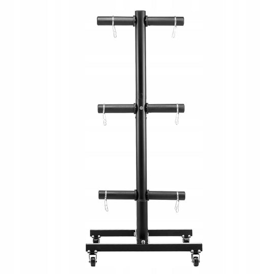 PROFESSIONAL WEIGHT PLATE RACK VEVOR 454KG HEAVY DUTY BLACK