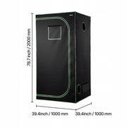 VEVOR PROFESSIONAL GROW TENT 100X100X200 CM 600D MYLAR GROWBOX