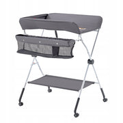 VEVOR FOLDABLE CHANGING TABLE WITH SIDE BASKET, 4-LEVEL HEIGHT ADJUSTABLE