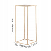 VEVOR WEDDING FLOWER STAND 250X250X600 MM 10 PCS GOLD STURDY SET