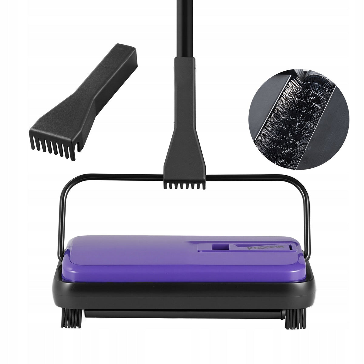 VEVOR MANUAL CARPET SWEEPER WITH 300ML CONTAINER 180 DEGREES