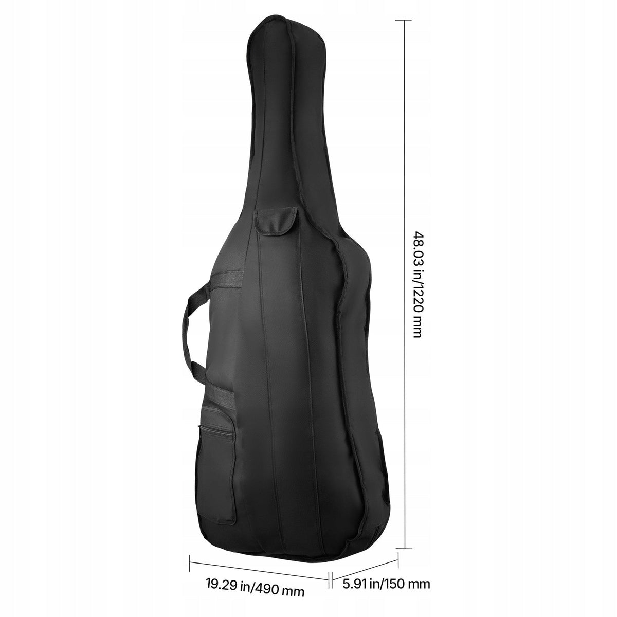 VEVOR CELLO CASE 4/4 WATERPROOF NYLON LIGHTWEIGHT SOLID