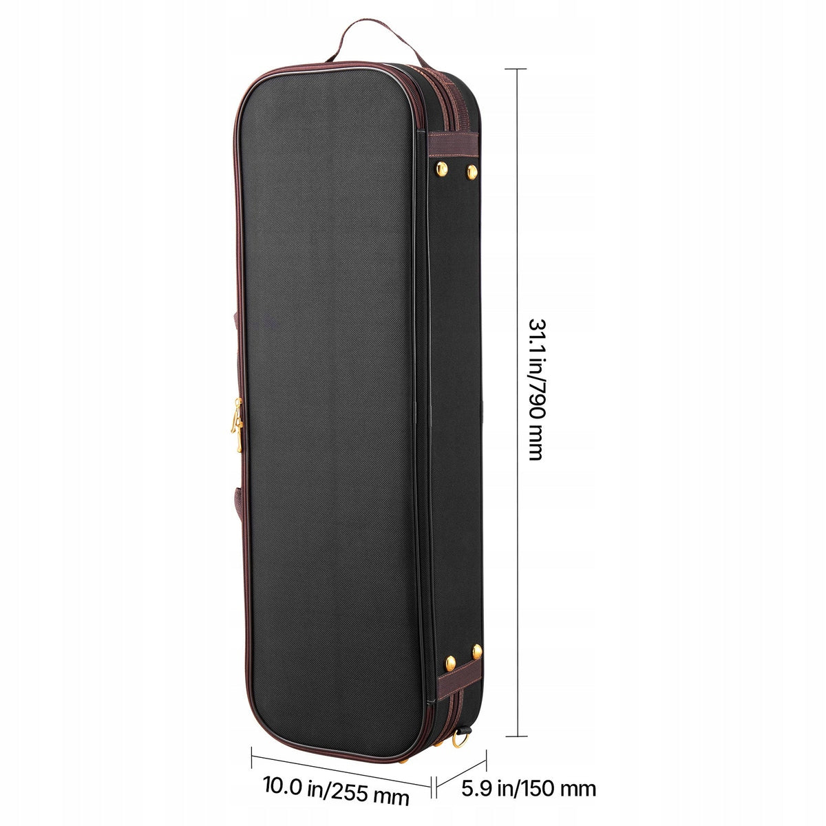 VEVOR VIOLIN CASE 4/4 FULL SIZE BUILT-IN HYGROMETER LIGHTWEIGHT