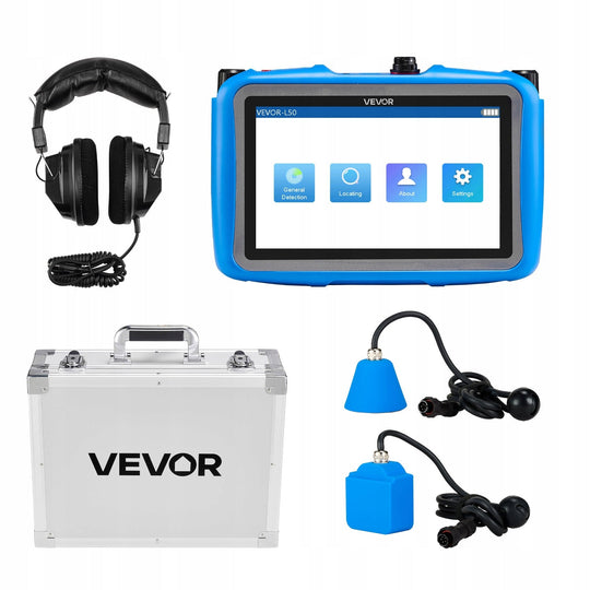 PROFESSIONAL VEVOR WATER LEAK DETECTOR 1HZ-10000HZ 7-INCH SCREEN