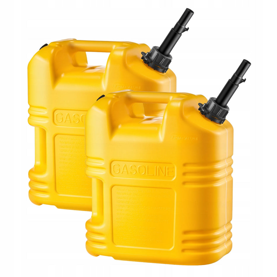 VEVOR FUEL CAN 2 PCS 19L WITH SPOUT STRONG AND DURABLE HDPE PP