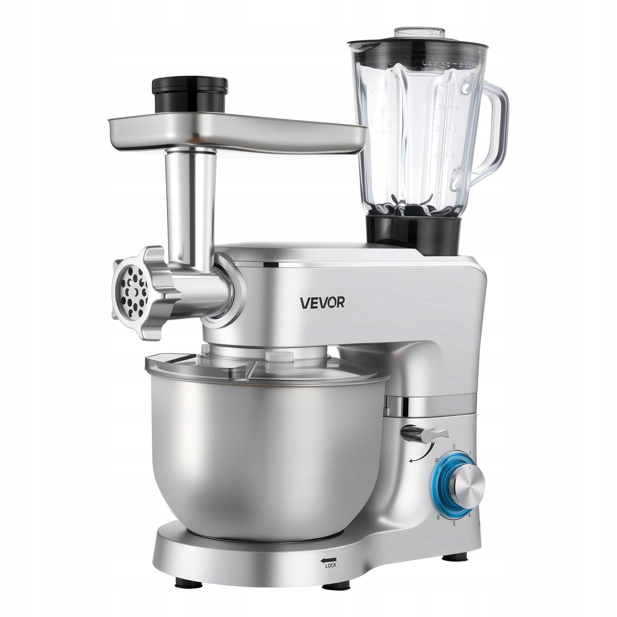 VEVOR 1500W 6L STAINLESS STEEL MULTIFUNCTIONAL ELECTRIC KITCHEN ROBOT POWERFUL