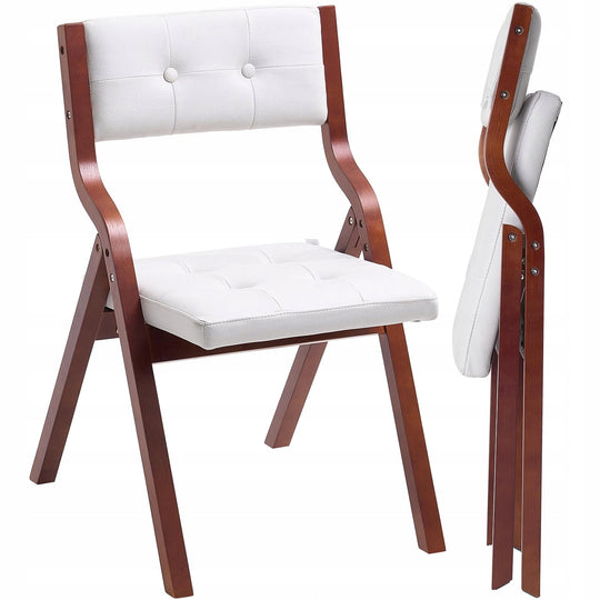 VEVOR Garden Folding Chair with Cushion Wooden Frame 2 Pcs Sturdy