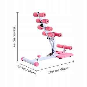VEVOR Sissy Squat Machine Adjustable Glute Trainer with 3 Resistance Bands