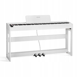 VEVOR DIGITAL PIANO 88 FULLY WEIGHTED KEYS POWERFUL SOUND WHITE