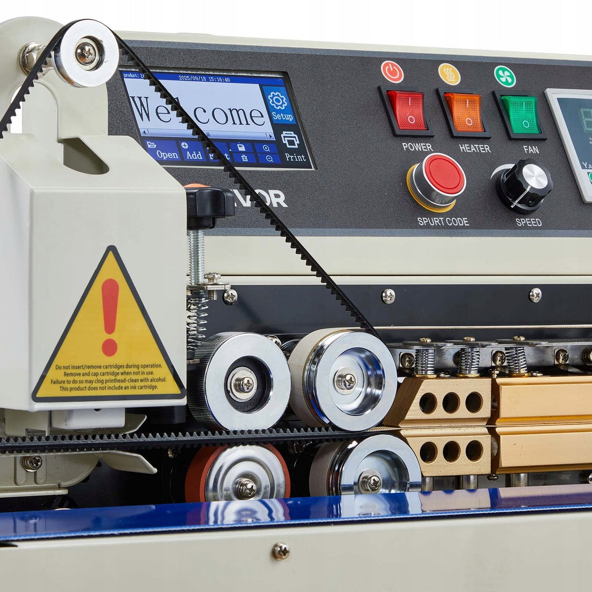 VEVOR PROFESSIONAL 6-12MM CONTINUOUS BAND SEALER WITH COUNTER