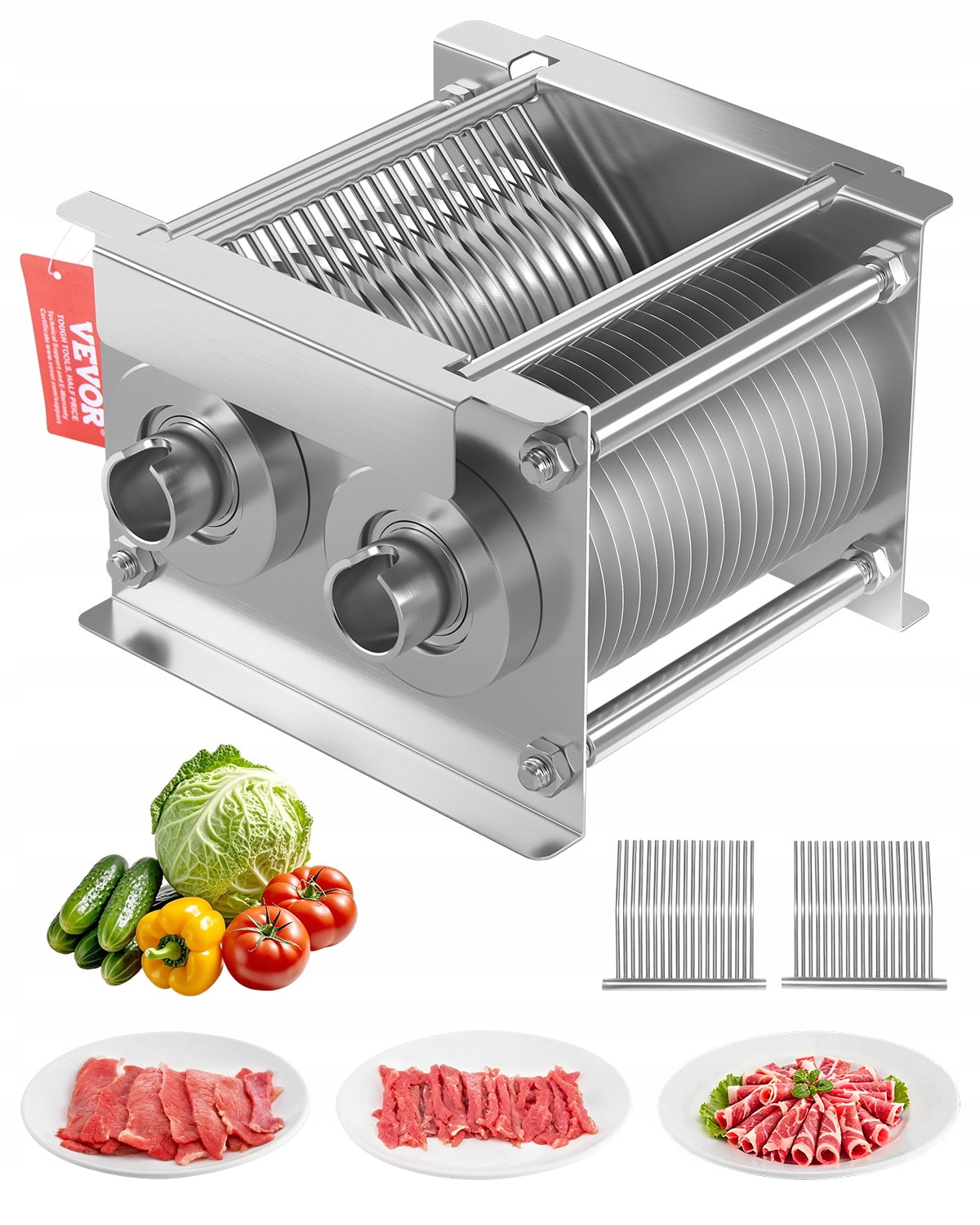 VEVOR PREMIUM 86 MM BLADE FOR MEAT SLICER 36 BLADES STAINLESS STEEL