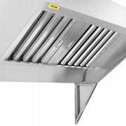 VEVOR 1.5M RANGE HOOD 201 STAINLESS STEEL FOR FOOD TRUCKS STRONG AND DURABLE