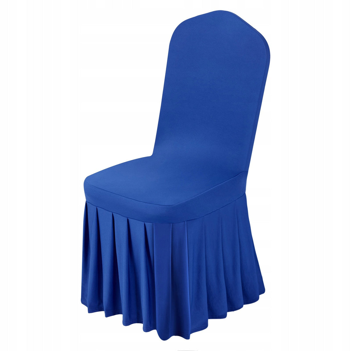VEVOR 30 CHAIR COVERS BLUE ELASTIC WASHABLE FLAT FRONT