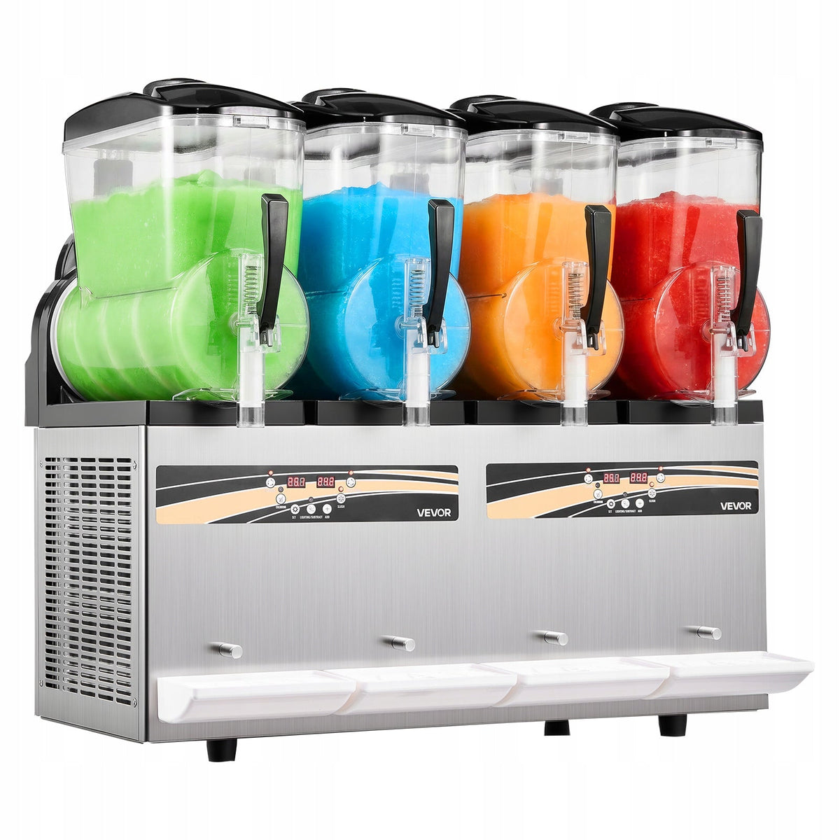 PROFESSIONAL VEVOR 4 X 12L 1650W CRUSHED ICE MACHINE WITH REGULATION