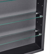 VEVOR PROFESSIONAL MEDICINE CABINET WITH MIRROR 508X126X762 MM 4 SHELVES STEEL