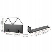 VEVOR QUICK ATTACH PALLET FORKS FOR WHEEL LOADERS 1179 KG HEAVY DUTY