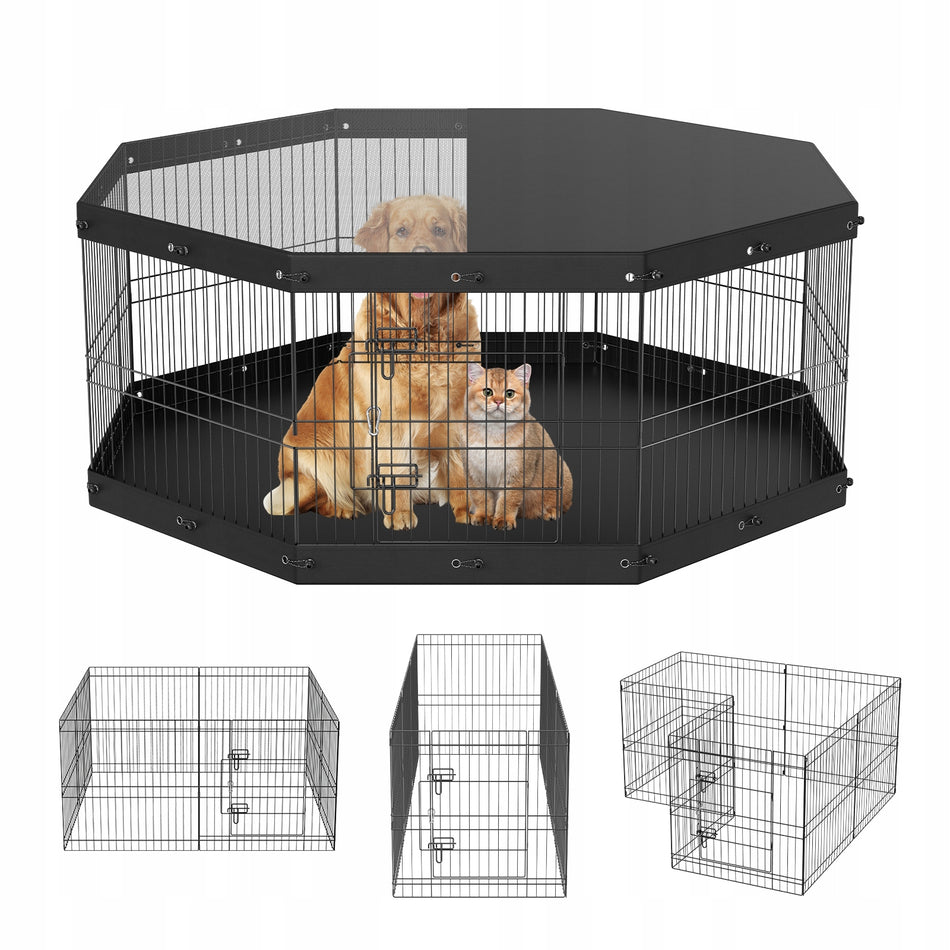 VEVOR 8-Panel Adjustable Puppy Playpen 160x160 cm Strong