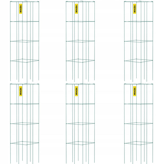 VEVOR TOMATO CAGES 37X37X100 CM SET OF 6 STRONG SQUARE