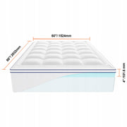 VEVOR MATTRESS PROTECTOR TOPPER GEL MEMORY FOAM 4 QUEEN PREMIUM