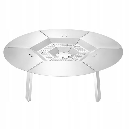 VEVOR HEAT DIFFUSER 635X254 MM STAINLESS STEEL FIRE PIT COVER STRONG