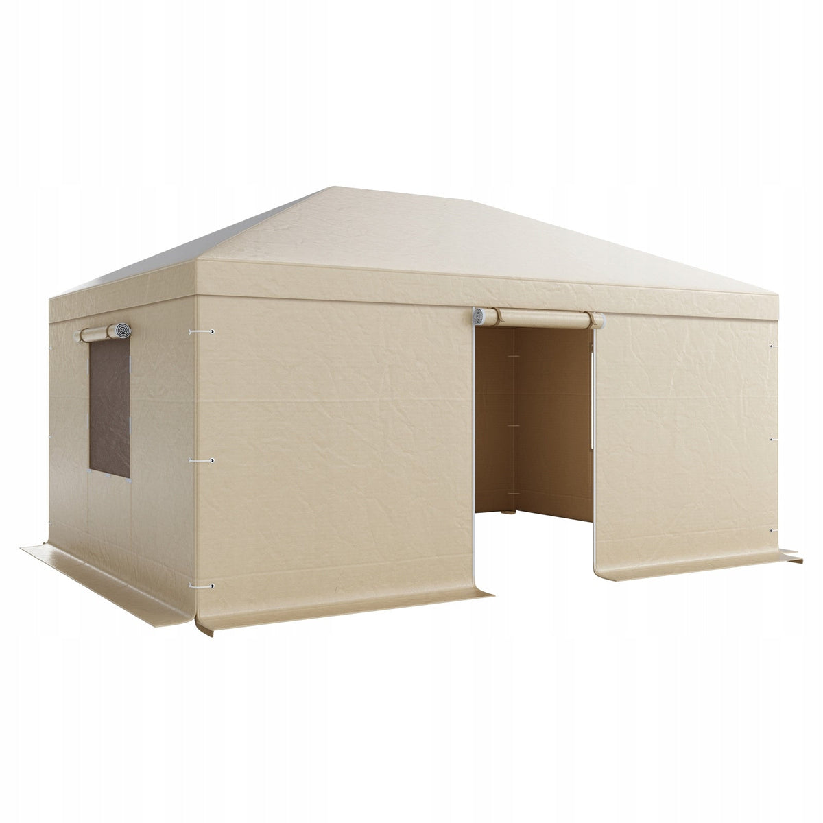 VEVOR PROFESSIONAL WINTER GAZEBO COVER 3.68X4.9M WATERPROOF BEIGE