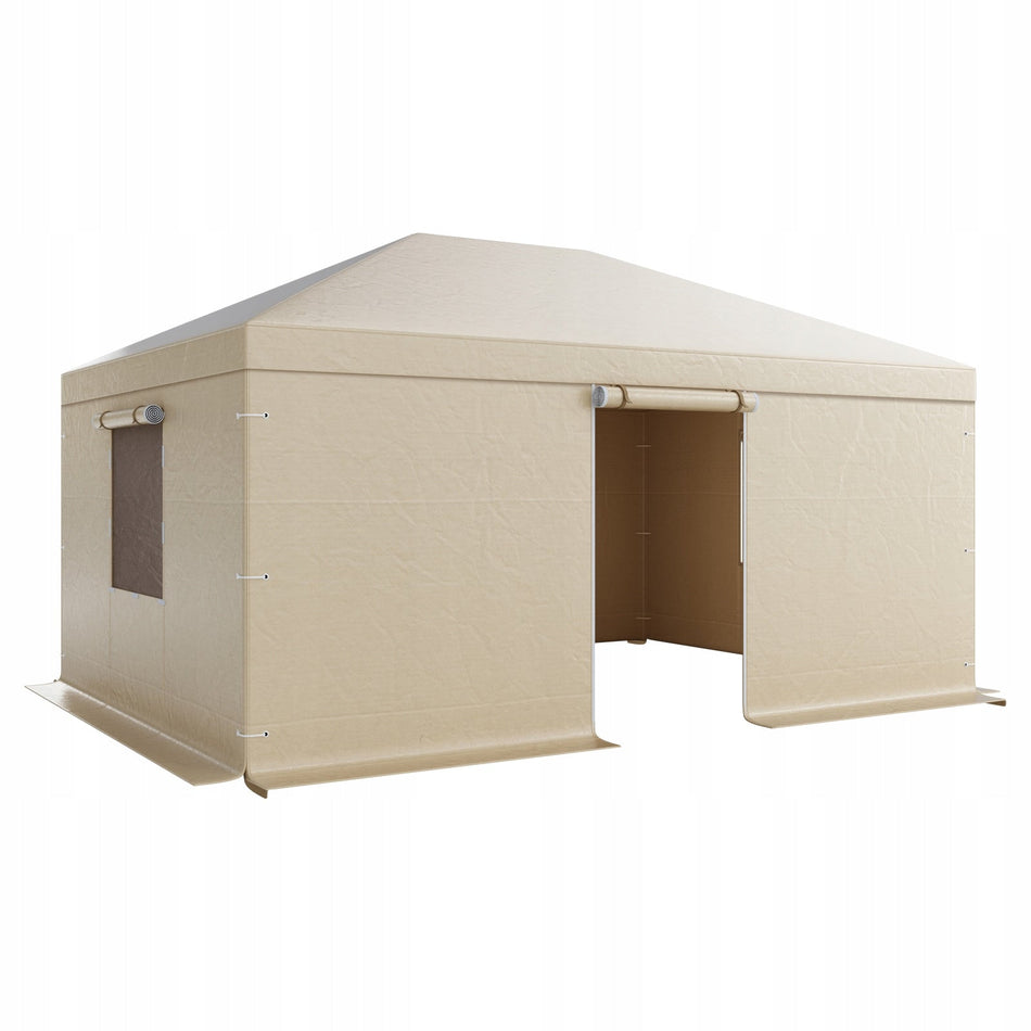 VEVOR PROFESSIONAL WINTER GAZEBO COVER 3.68X4.9M WATERPROOF BEIGE