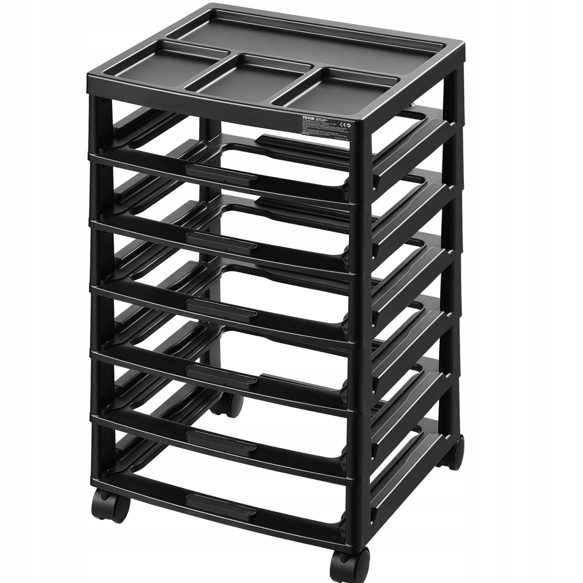 VEVOR 6-TIER ROLLING SHELVING UNIT LARGE CAPACITY HEAVY DUTY