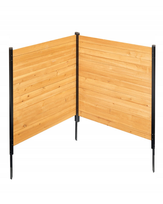 VEVOR WOODEN PRIVACY SCREEN 1100X982 MM 2 PANELS STURDY EASY