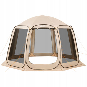 VEVOR 365X335CM POP-UP TENT PORTABLE 12-PERSON CAMPING TENT BEIGE