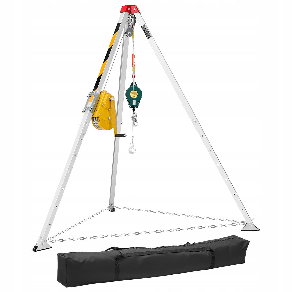 VEVOR CONFINED SPACE TRIPOD KIT HEAVY DUTY RESCUE TRIPOD