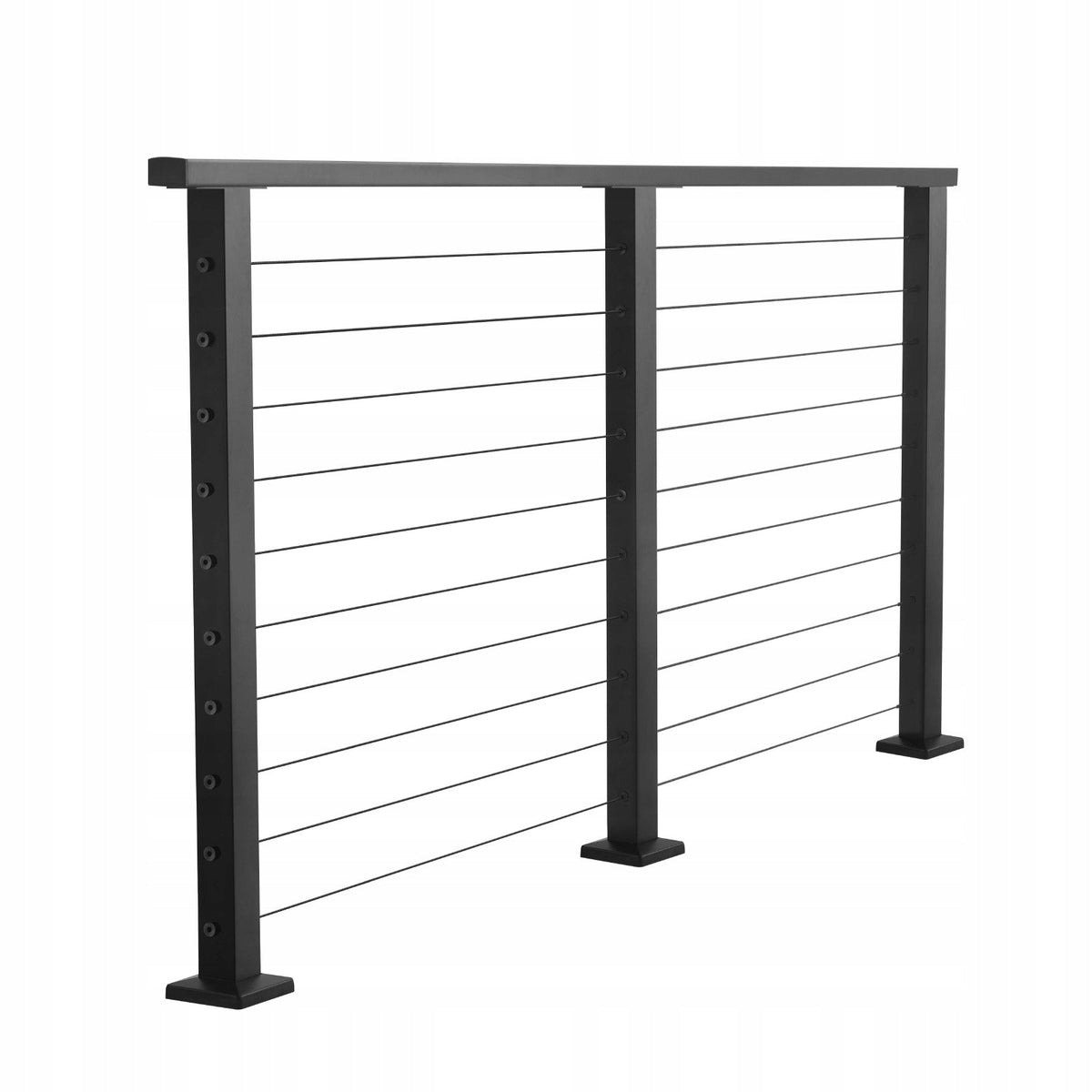 PROFESSIONAL COMPLETE VEVOR BALUSTRADE KIT 198 CM MATTE BLACK STEEL