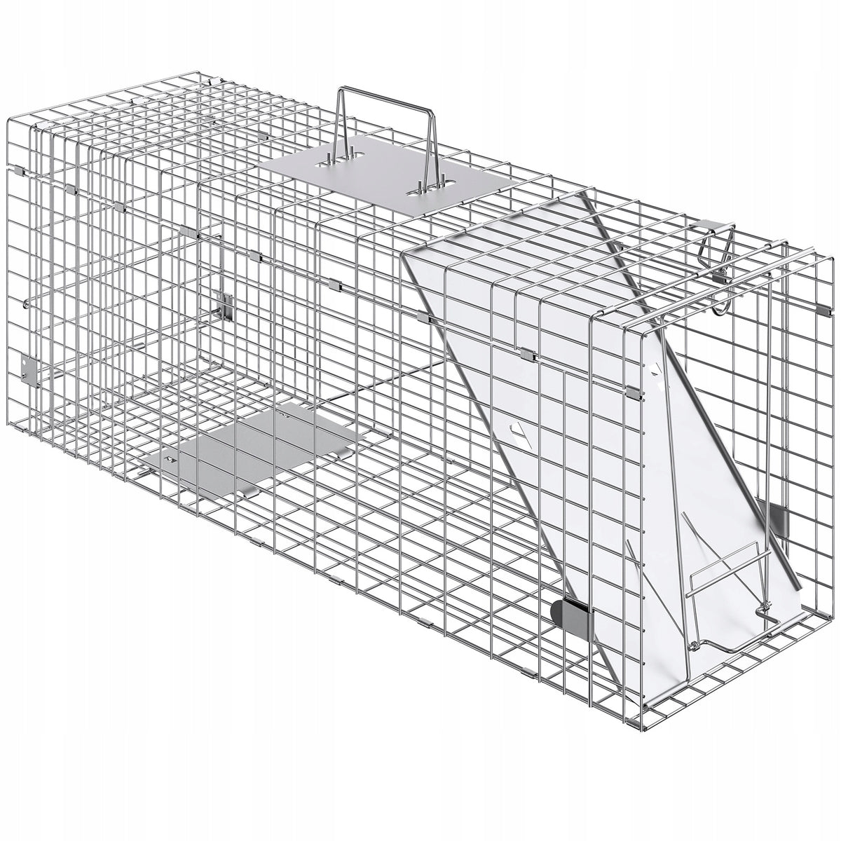 VEVOR RACCOON CAT MARTEN TRAP FOLDABLE GALVANIZED STRONG 31 INCH