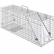VEVOR RACCOON CAT MARTEN TRAP FOLDABLE GALVANIZED STRONG 31 INCH