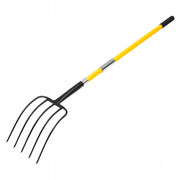 VEVOR MANURE FORK 1450 MM 5-TINE WITH FIBERGLASS HANDLE