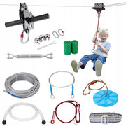 VEVOR ZIPLINE CABLE RAILWAY FOR CHILDREN 24-38M STRONG STAINLESS STEEL