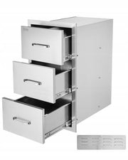 VEVOR PROFESSIONAL STAINLESS STEEL KITCHEN CABINET 3 DRAWERS