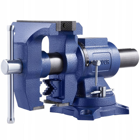 VEVOR HEAVY-DUTY VICE 165 MM JAWS 125 MM OPENING 360 ROTATING STRONG