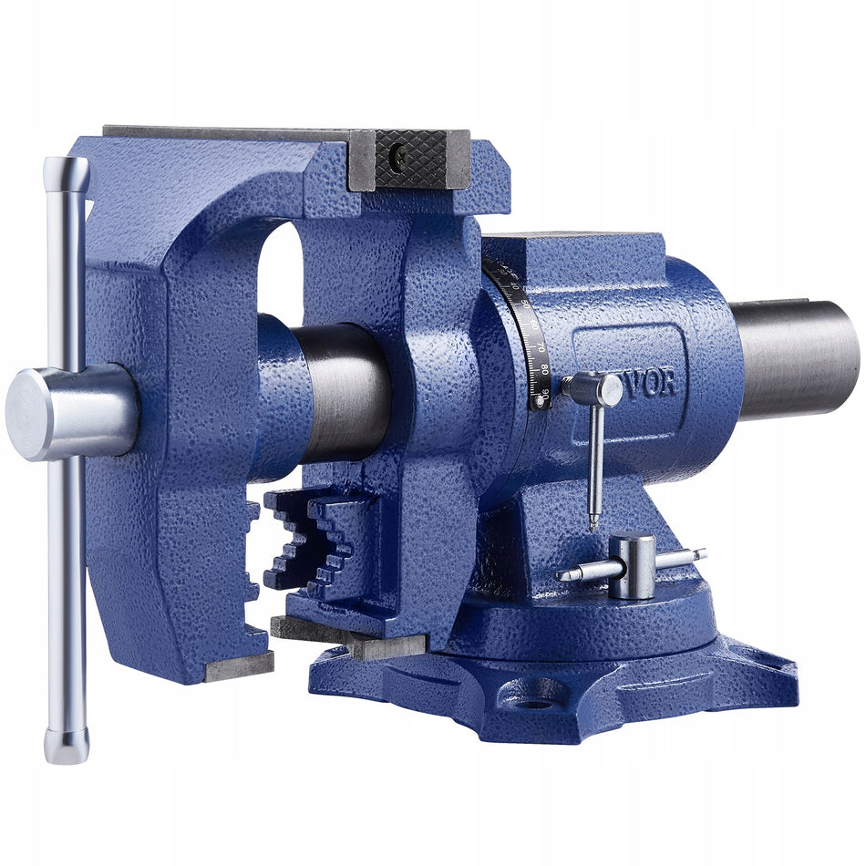 VEVOR HEAVY-DUTY VICE 165 MM JAWS 125 MM OPENING 360 ROTATING STRONG
