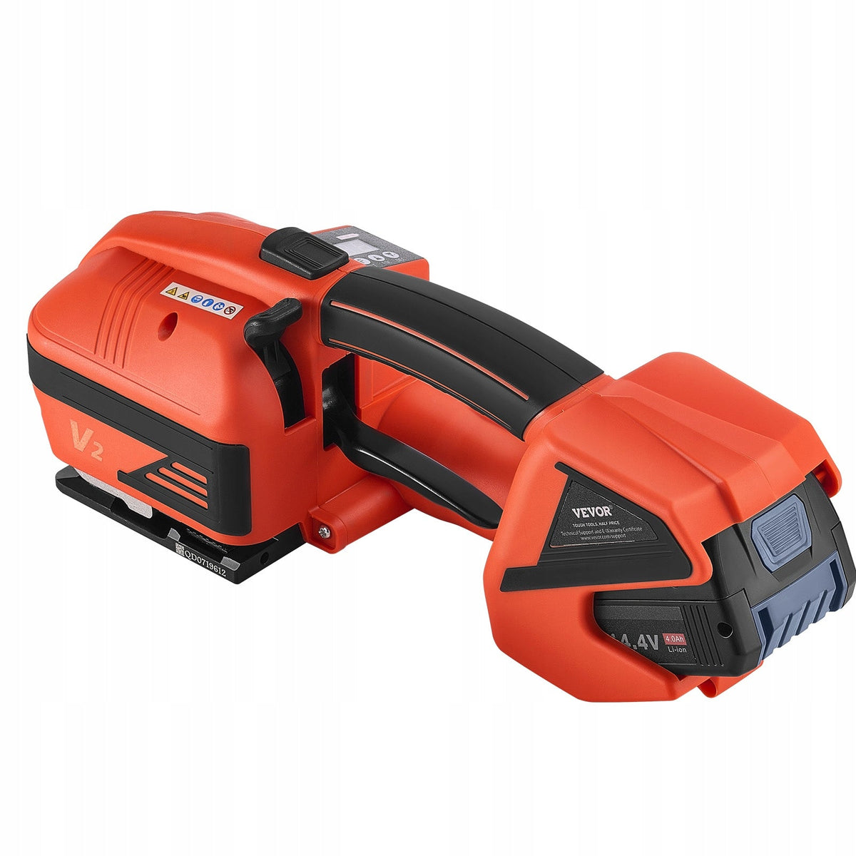VEVOR BATTERY-POWERED STRAPPING TOOL 2X4000MAH DIGITAL PANEL
