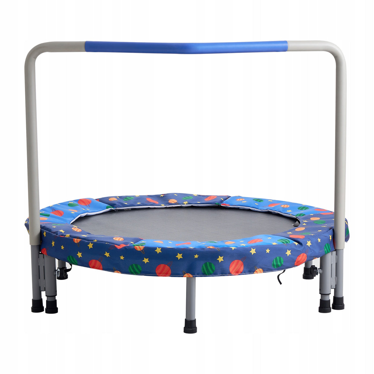 VEVOR 91 44 CM CHILDREN'S FOLDABLE TRAMPOLINE BLUE STRONG STEEL FRAME