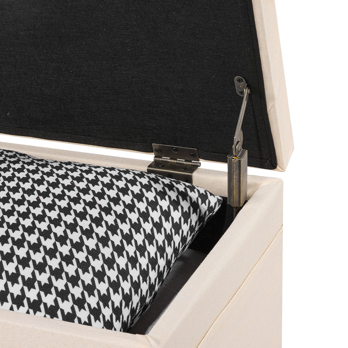 VEVOR OTTOMAN WITH STORAGE 110X40X40 CM STRONG BENCH WITH SPACE FOR
