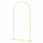VEVOR 2 x 1 m Gold Metal Wedding Arch Backdrop Stand Stable Arched