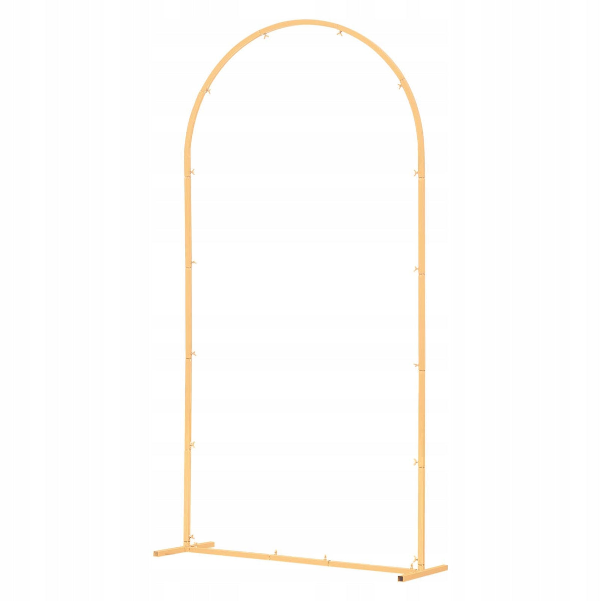 VEVOR 2 x 1 m Gold Metal Wedding Arch Backdrop Stand Stable Arched