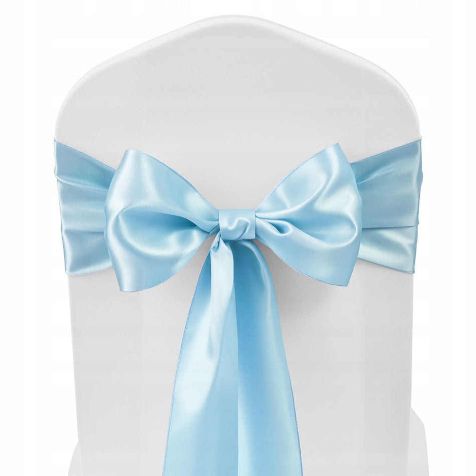 VEVOR SATIN CHAIR SASHES WITH BOWS 275X17CM 100 PCS