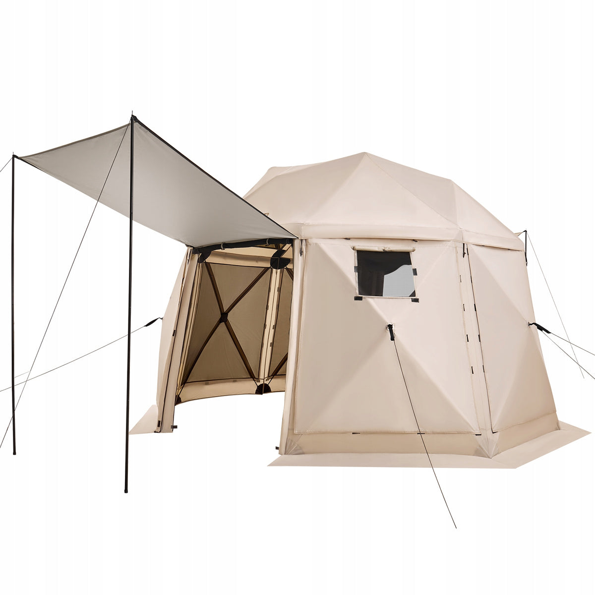 VEVOR POP-UP GAZEBO 3.6X3.6M 13-SIDED SPHERICAL PREMIUM TENT
