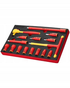 PREMIUM INSULATED SOCKET WRENCH SET VEVOR 16 PIECES 1000V