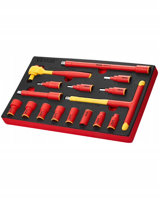 PREMIUM INSULATED SOCKET WRENCH SET VEVOR 16 PIECES 1000V