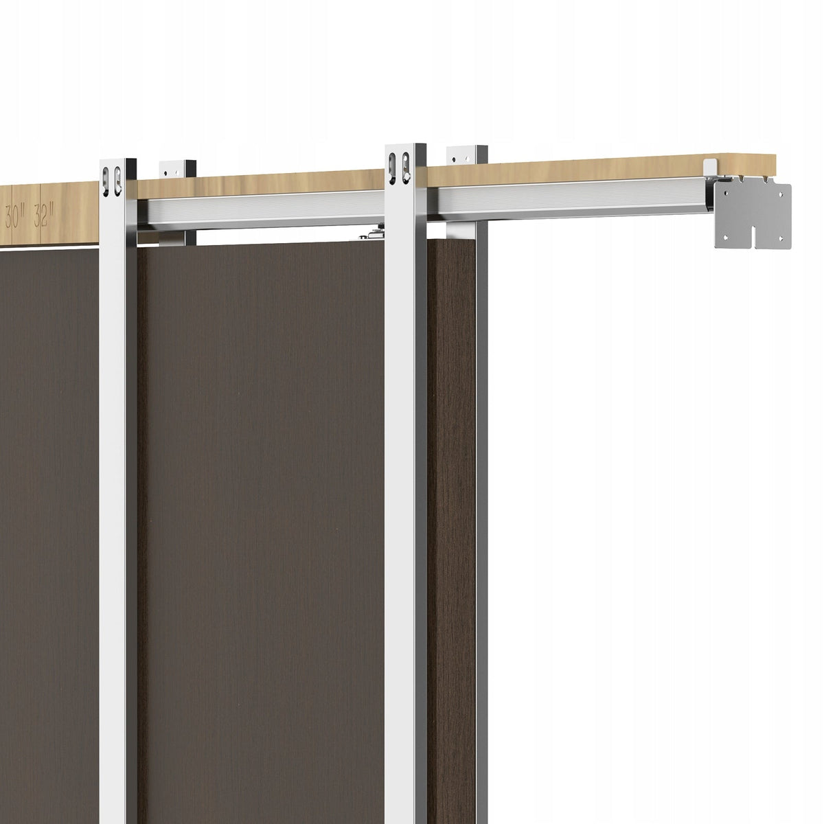 VEVOR SLIDING DOOR FRAME KIT 610-813MM SOFT CLOSE STEEL